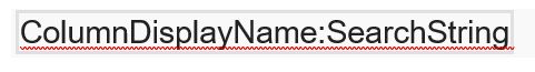 columnsearchstring