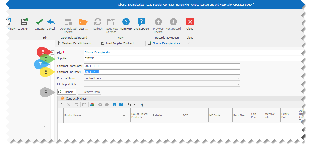 Products-LoadContactPricings-SelectFileAndSupplier