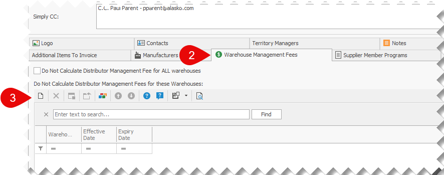 Supplier-ExcludeWarehouseFromAdministrationFees-FirstStep